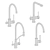 Premium German Kitchen Faucets 3D model small image 2