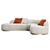 Italian Glamour Pierre Sofa: TurboSmooth Model 3D model small image 3