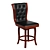 Flash Furniture Wooden Bar Stool 3D model small image 3