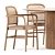 Timeless Bent Chairs and Royal Table 3D model small image 3