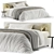 Streamlined Flou Merkurio Bed 3D model small image 1