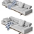 Flexform Wing 2-Seater Sofa 3D model small image 4