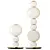 PEARLS DOUBLE Glass LED Table Lamp 3D model small image 1