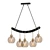 Sleek ODIS Pendant Light 3D model small image 1