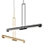 Sleek Bullet Pendant Light 3D model small image 1