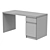 IKEA MALM Writing Desk Black-Brown 3D model small image 6