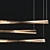 Ethereal Crystal Spiral Chandelier 3D model small image 2