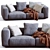 Luxury Flexform Sofa Grandemare 2013 3D model small image 6