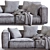 Luxury Flexform Sofa Grandemare 2013 3D model small image 7