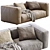 Stylish Sofa Marechiaro by Arflex 3D model small image 6