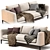 Lucrezia Soft Leather Sofa - Millimeters, UV Mapped 3D model small image 3