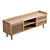 Boho-Chic Wood & Rattan TV Stand 3D model small image 4