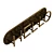 Floral Brass Hook Rack 3D model small image 5