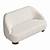 Modern Fabric Small Sofa: Margas 3D model small image 3