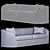 Elegant Anderson Sofa London 3D model small image 3