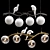 Modern Bird Island Pendant Set 3D model small image 3