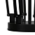 Elegant Six Arm Ceiling Light 3D model small image 2