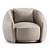 Modern Moroso PACIFIC Armchair 2017 3D model small image 5