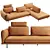 Adjustable Backrest Dune Sofa by FENDA 3D model small image 1