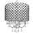 Elegant Gold Crystal Chandelier 3D model small image 2
