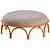 Arcadia Pouf Vienna Style Ottoman 3D model small image 5