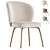 Modern Upholstered Dining Chair Set 3D model small image 1