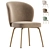 Modern Upholstered Dining Chair Set 3D model small image 2