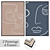 Gallery Wall Art Set with Multiple Frames 3D model small image 1
