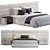 Modern Bed Frame with Mattress 3D model small image 4