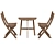 Folding Wall Table Set - ASKHOLMEN 3D model small image 4
