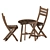 Folding Wall Table Set - ASKHOLMEN 3D model small image 5