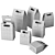 Pack of Paper Bags 3D model small image 5