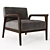 LEMA TARSIA Wooden Lounge Chair 3D model small image 1