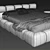 Modern B&B Italia Tufty Bed 3D model small image 4