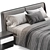 Elegant Modern Bend Sofa 3D model small image 3