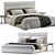 Modern Bed Model with Options 3D model small image 1