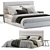 Modern Bed Model with Options 3D model small image 2