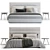 Modern Bed Model with Options 3D model small image 3