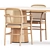 Minimalist Bent Chair and POV Table 3D model small image 7