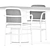 Minimalist Bent Chair and POV Table 3D model small image 10
