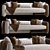 Sleek Candelaria Contemporary Sofa 3D model small image 2