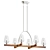Koa Wood Island Chandelier Model 3D model small image 1
