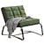 Contemporary Armchair Quilt Design 3D model small image 1