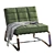 Contemporary Armchair Quilt Design 3D model small image 2