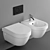 Designer Villeroy & Boch Wall Toilet 3D model small image 1