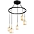 Opal Square Glass Chandelier Chelsea 3D model small image 1