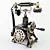 Retro Dial Phone 3D Model 3D model small image 1