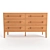 Modern 3D Linnea Drawer Dresser 3D model small image 2