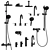 Hansgrohe Vernis Blend Collection Mixer 3D model small image 1