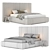 Italian Style Vibieffe Bed Collection 3D model small image 2